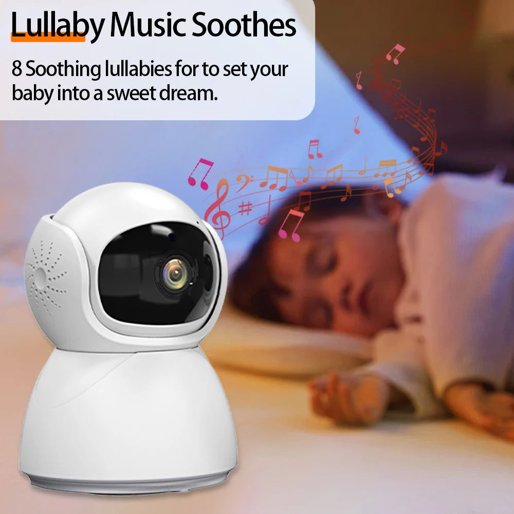 Yiktree 5.0" Video Baby Monitor With Pan Tilt Cam Wireless Two Way Audio Night Vision Security Babysitter VOX Wake Up USB Charge