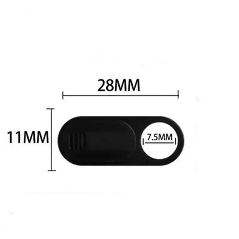 Universal Plastic Black WebCam Cover Shutter Magnet Slider Camera Cover for IPhone Laptop Mobile Phone Len Privacy Stickers